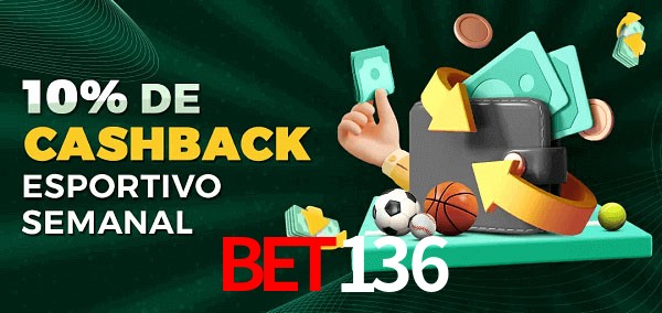 10% de bônus de cashback na Bet136